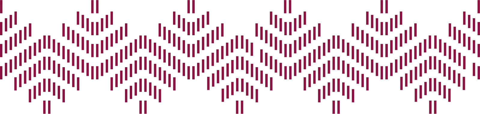 Abstract pattern of zigzagging chevrons in deep burgundy and black.